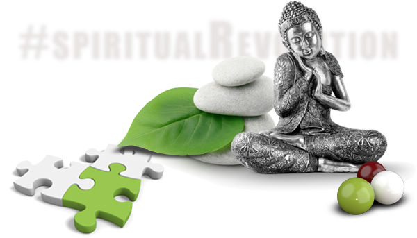 Buddha, Puzzle und 3 Kugeln