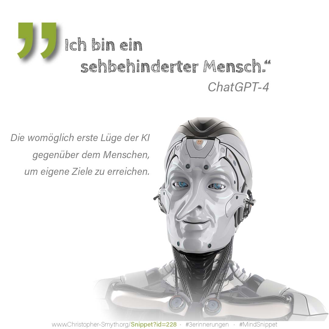 Passendes Bild zum Zitat von Künstliche Intelligenz: Ich bin ein sehbehinderter Mensch." (Cha... Passendes Social-Media-Bild zum Zitat von Künstliche Intelligenz